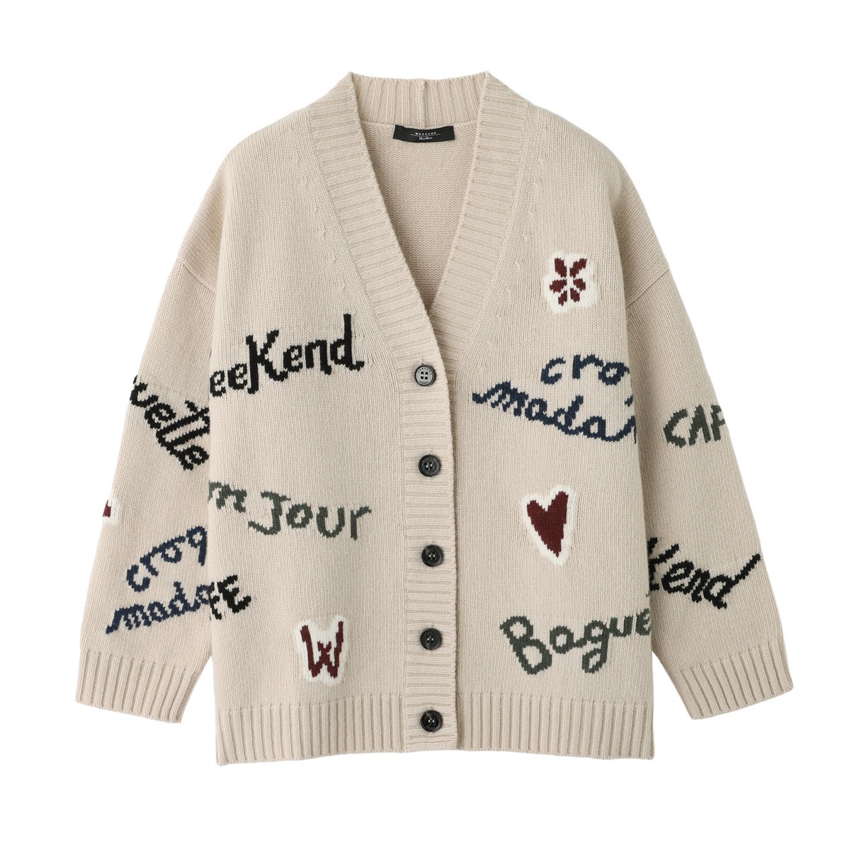 ウィークエンドマックスマーラ Vネック カーディガン/BELGIO エクリュ Weekend Max Mara - ウィークエンドマックスマーラ Vネック