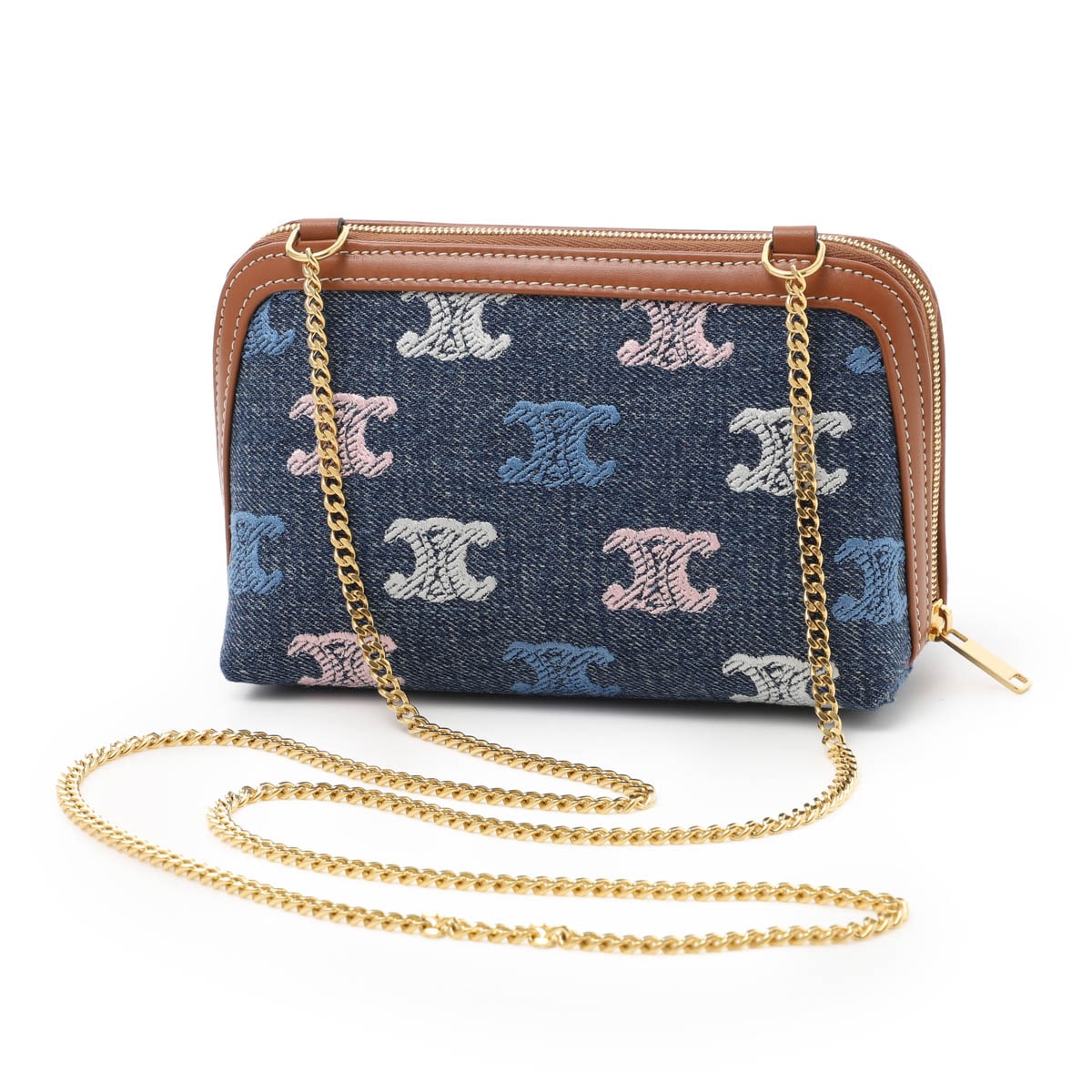 CELINE セリーヌ ショルダーバッグ/チェーン付き クラッチバッグ