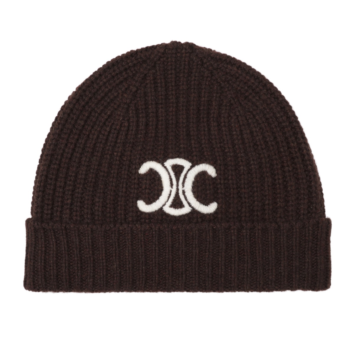 CELINE セリーヌ ニットキャップ/ビーニー/TRIOMPHE BEANIE レディース