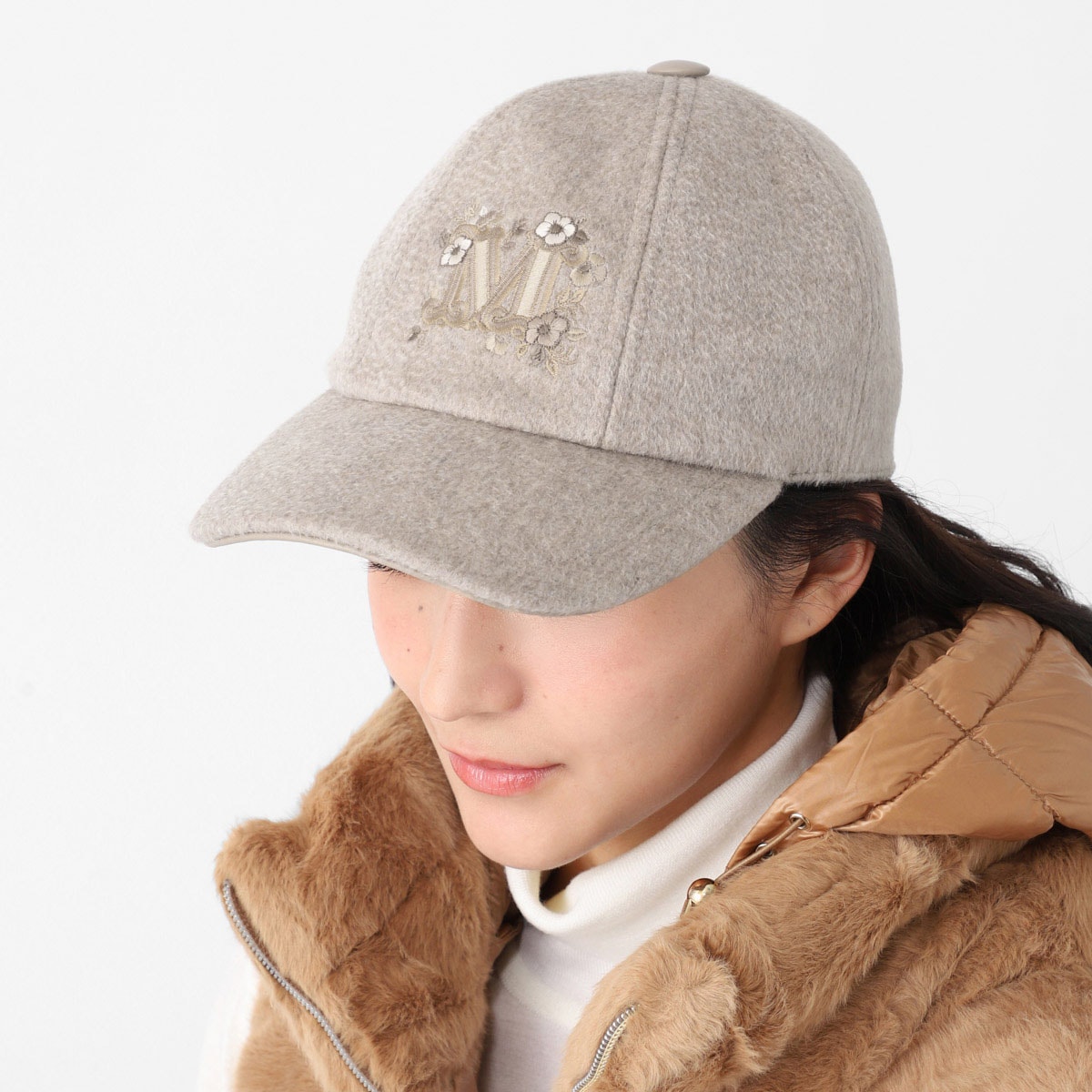 Max Mara マックスマーラ ベースボールキャップ/テディベアキャップ