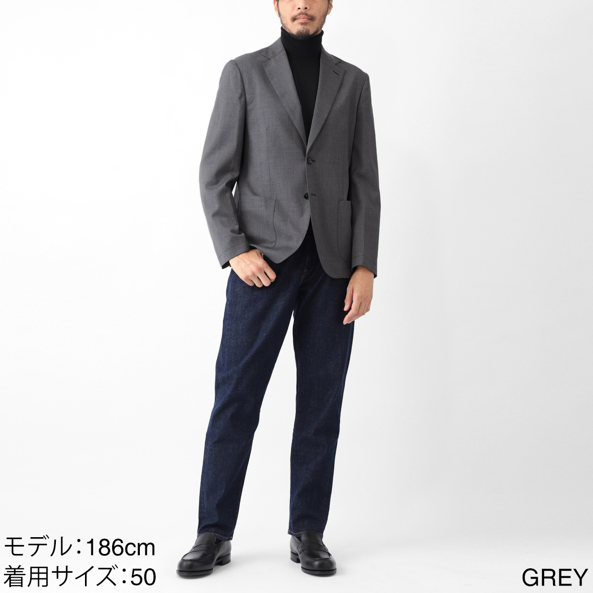 【アウトレット】GUY ROVER ギローバー 2つボタン ジャケット/シングルジャケット/SOFFIO JACKET【大きいサイズあり】 メンズ