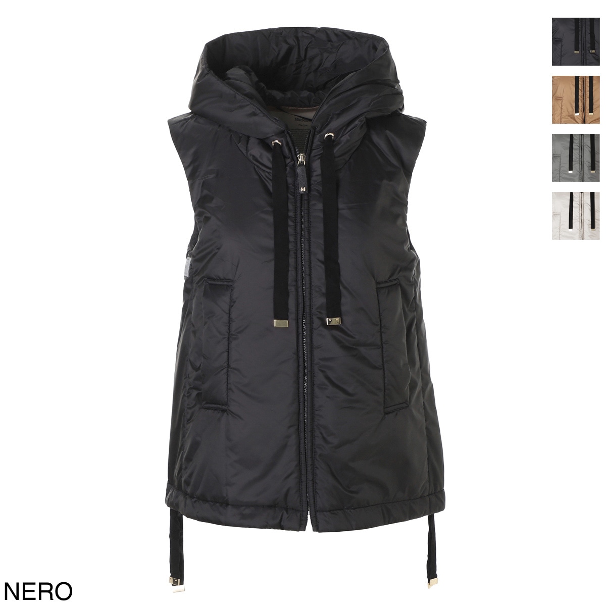 マックスマーラ CUBE 40 リバーシブルナイロンタフタパーカ 水色