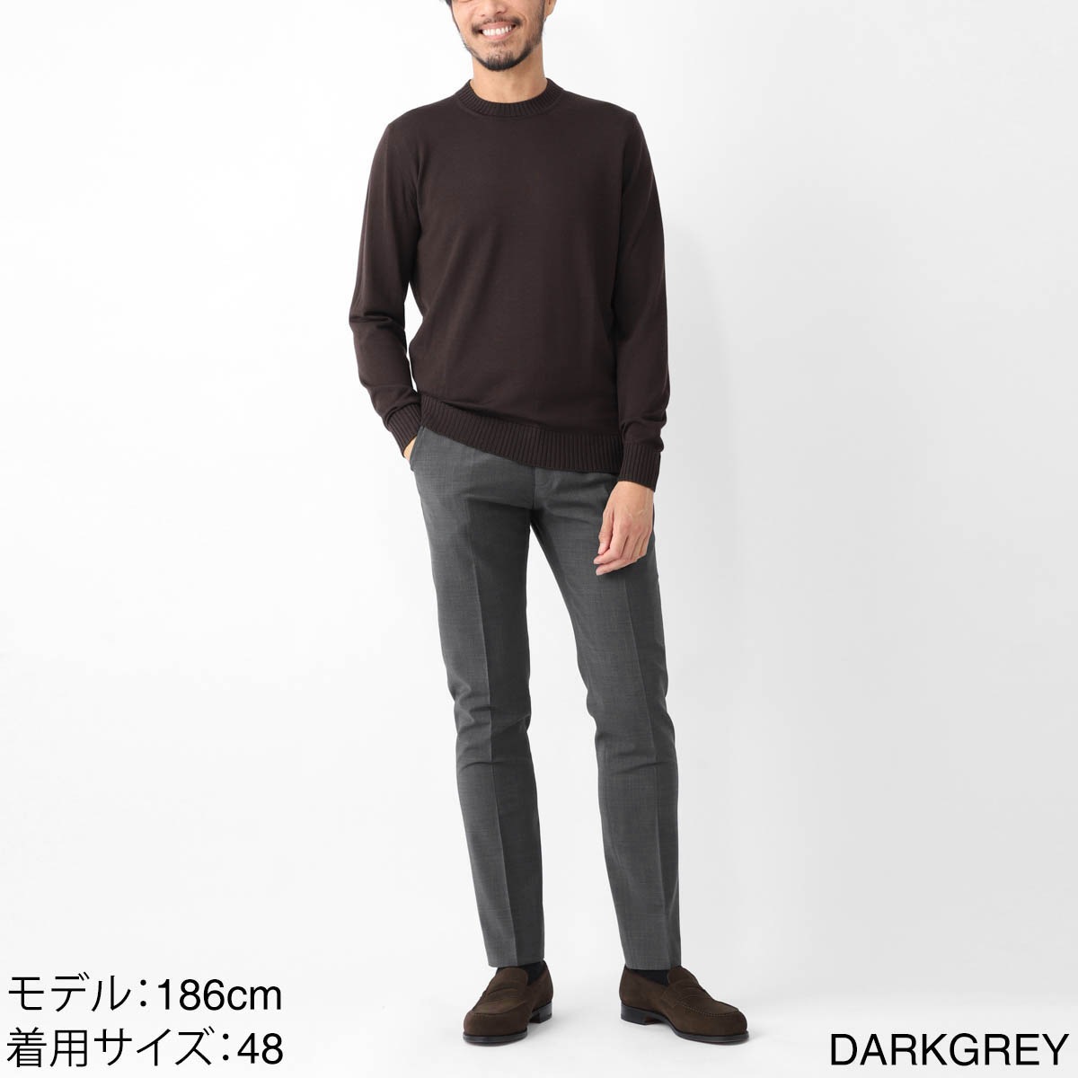 BERWICH ベルウィッチ ノープリーツ スラックス/ウールパンツ/MORELLO ELAX WOOL POLY STRETCH メンズ
