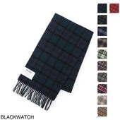 Barbour バブアー マフラー/BARBOUR TARTAN LAMBSWOOL チェック柄 フリンジ ラムズウール