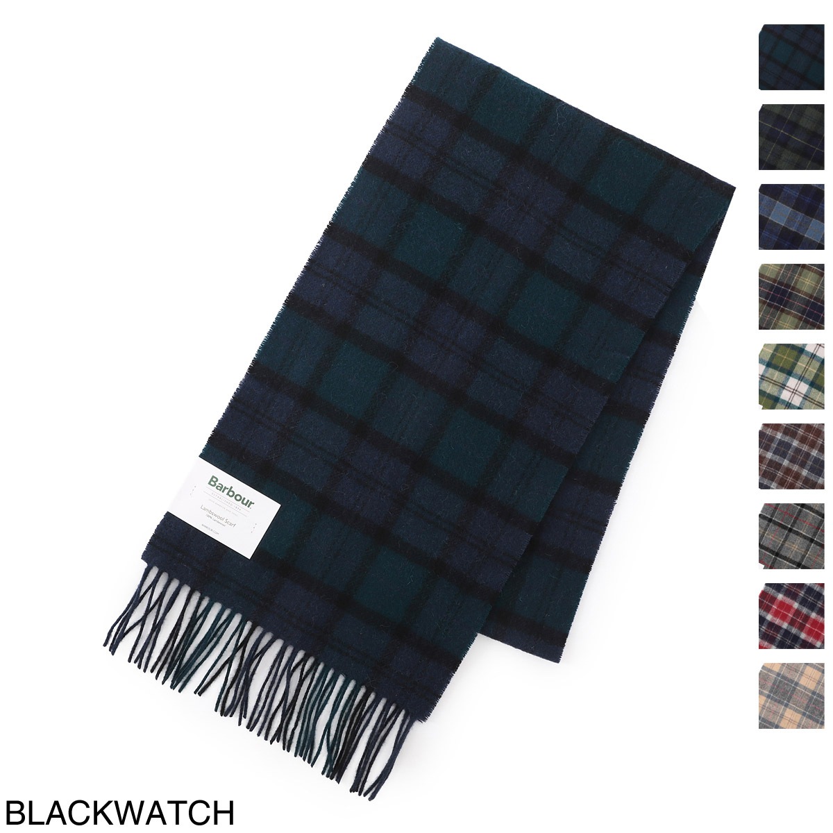 『ネコポス対応(1点まで)』Barbour バブアー マフラー/BARBOUR TARTAN LAMBSWOOL