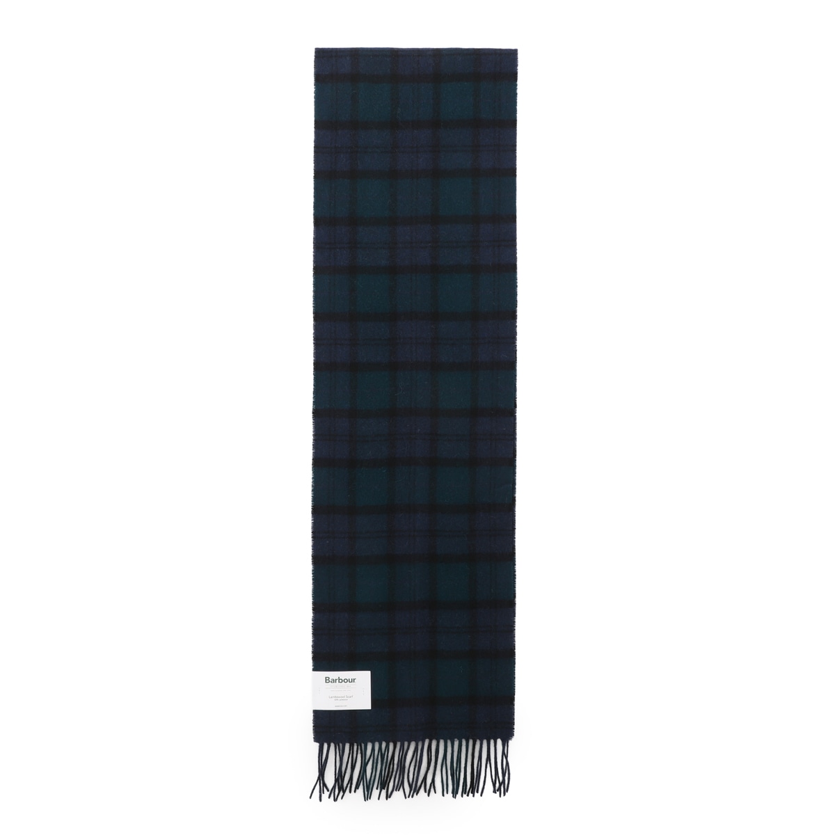 Barbour バブアー マフラー/BARBOUR TARTAN LAMBSWOOL チェック柄 フリンジ ラムズウール