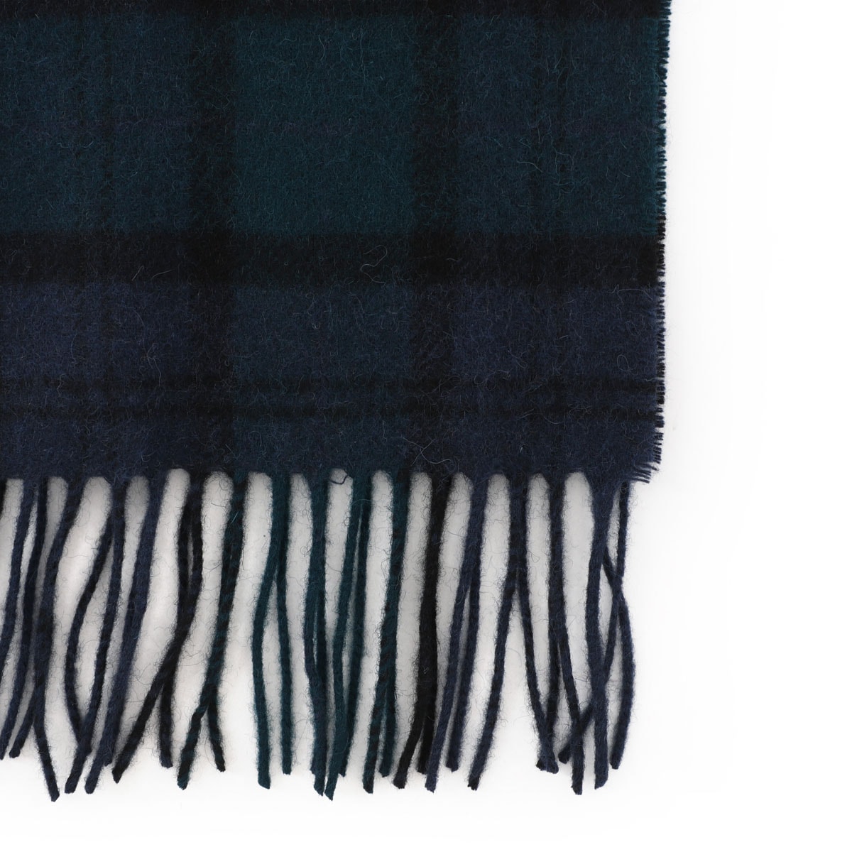 Barbour バブアー マフラー/BARBOUR TARTAN LAMBSWOOL チェック柄 フリンジ ラムズウール
