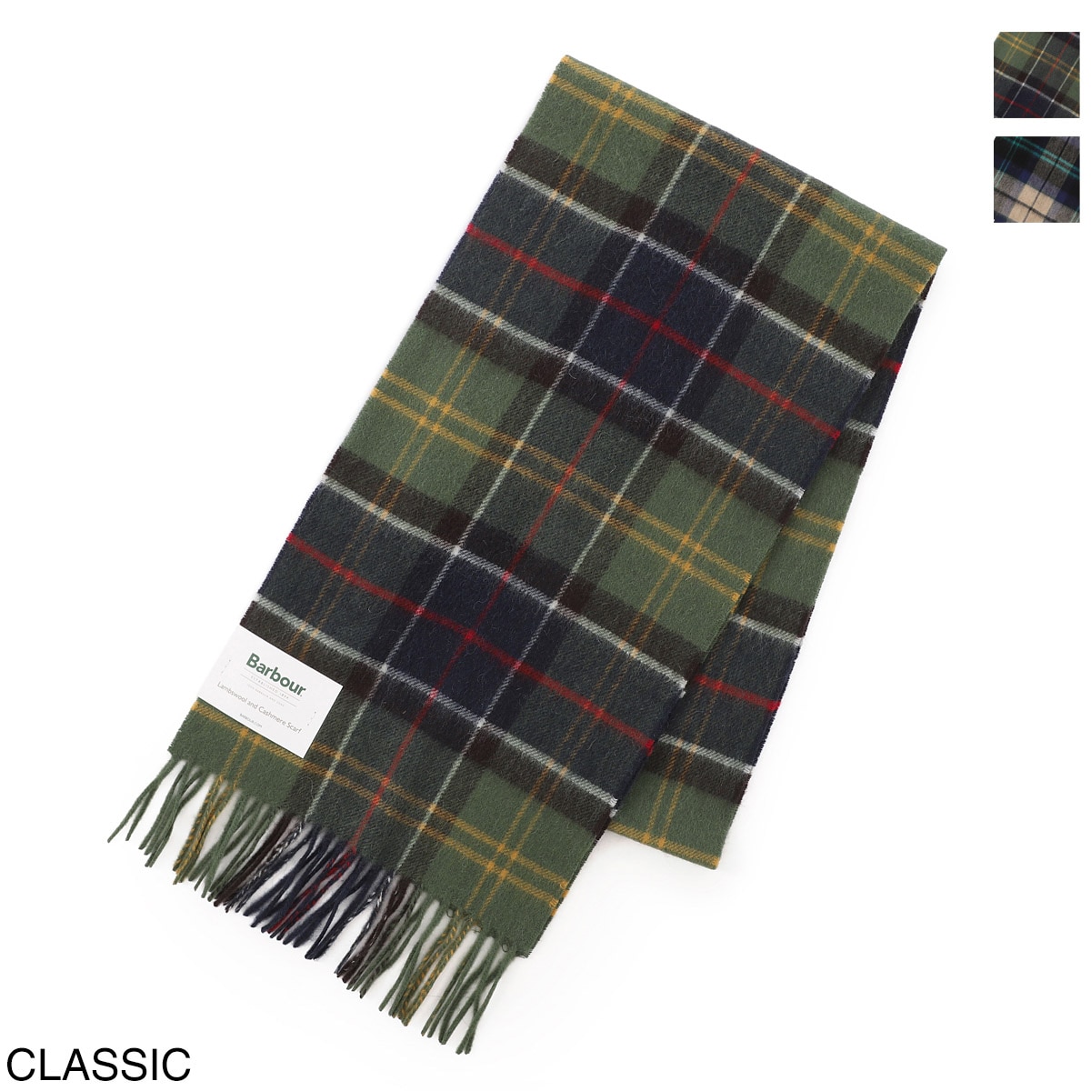 『ネコポス対応(1点まで)』Barbour バブアー マフラー/BARBOUR WOOL CASHMERE TARTAN SCARF