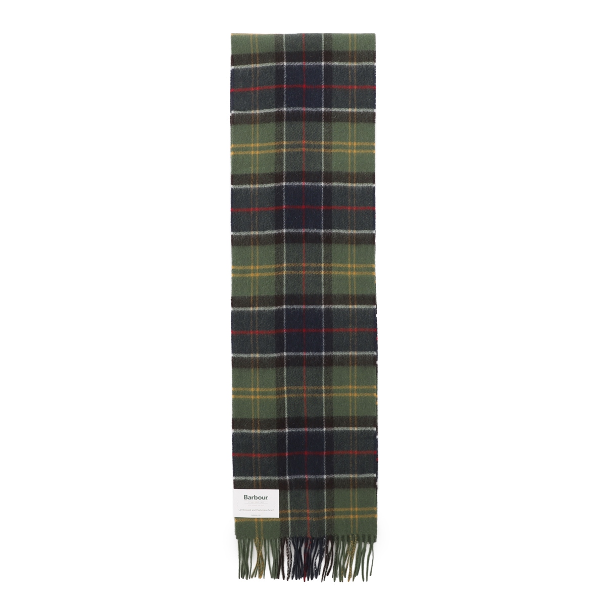『ネコポス対応(1点まで)』Barbour バブアー マフラー/BARBOUR WOOL CASHMERE TARTAN SCARF