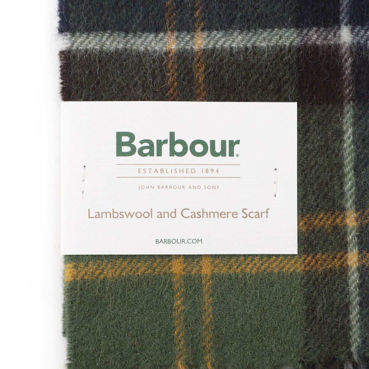 『ネコポス対応(1点まで)』Barbour バブアー マフラー/BARBOUR WOOL CASHMERE TARTAN SCARF