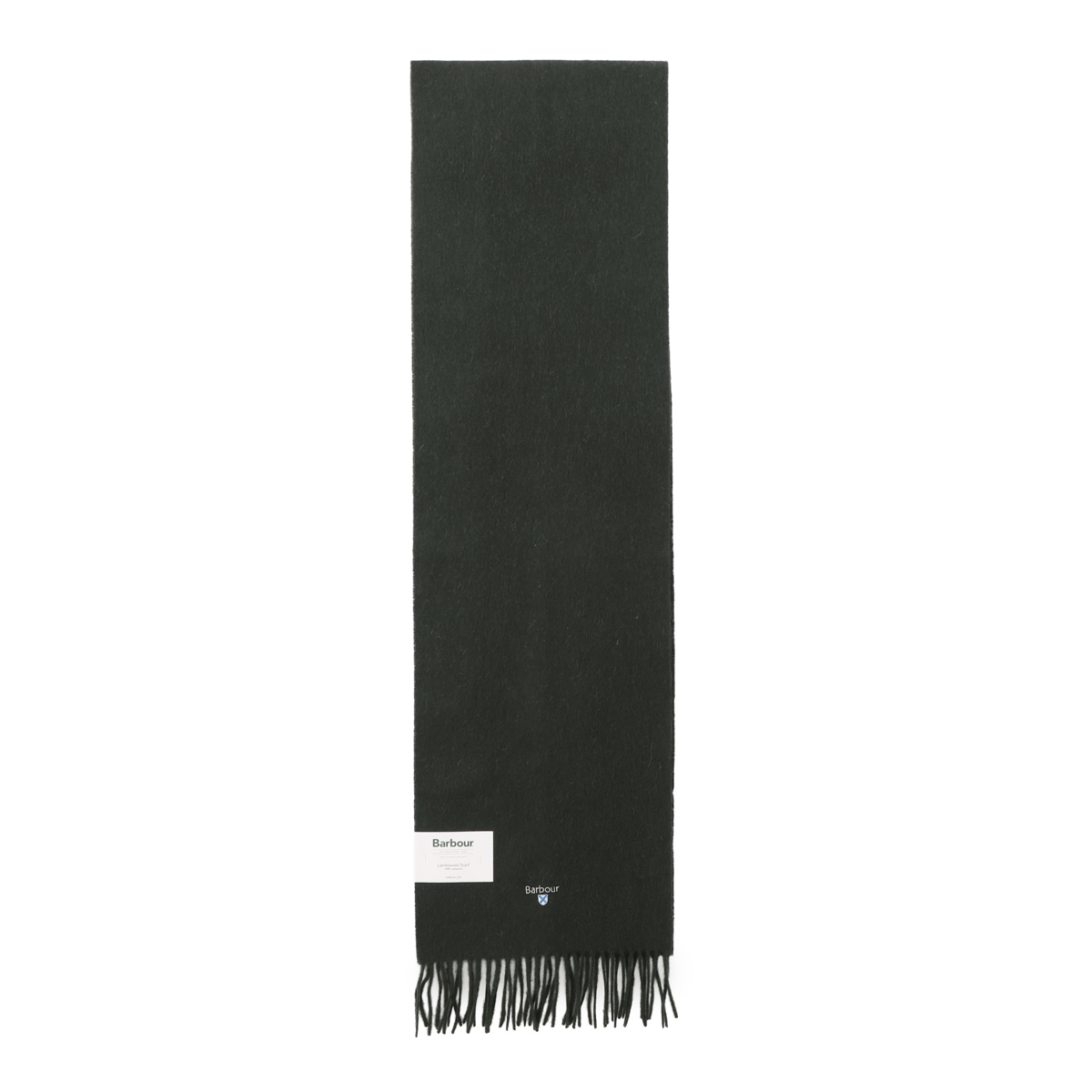 Barbour バブアー マフラー/BARBOUR PLAIN LAMBSWOOL SCARF 無地 ワンポイントロゴ ラムズウール