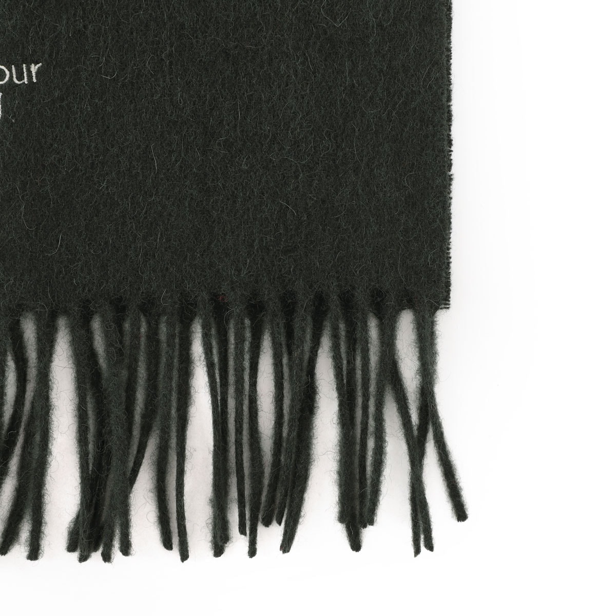 Barbour バブアー マフラー/BARBOUR PLAIN LAMBSWOOL SCARF 無地 ワンポイントロゴ ラムズウール