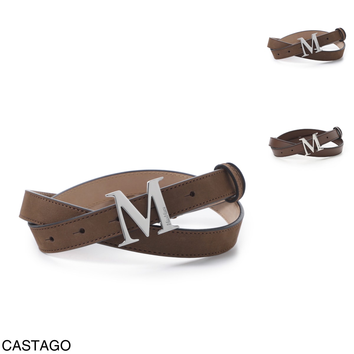 Max Mara マックスマーラ ベルト/MCLASSIC20S Mロゴ 細ベルト レディース