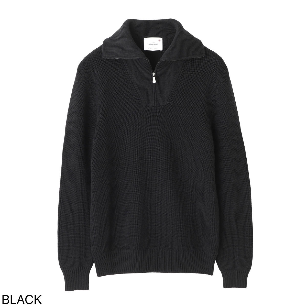 Gran Sasso グランサッソ ハーフジップニット/LUPO M/L ZIP【大きい