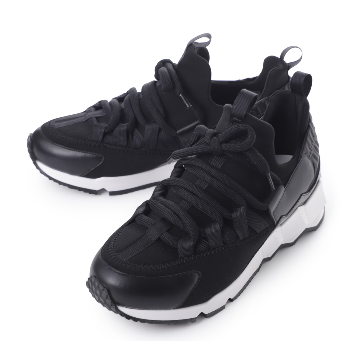 PIERRE HARDY ピエールアルディ スニーカー/TREK COMET ネオプレン キューブ柄 レザー ダットスニーカー【大きいサイズあり】 レディース