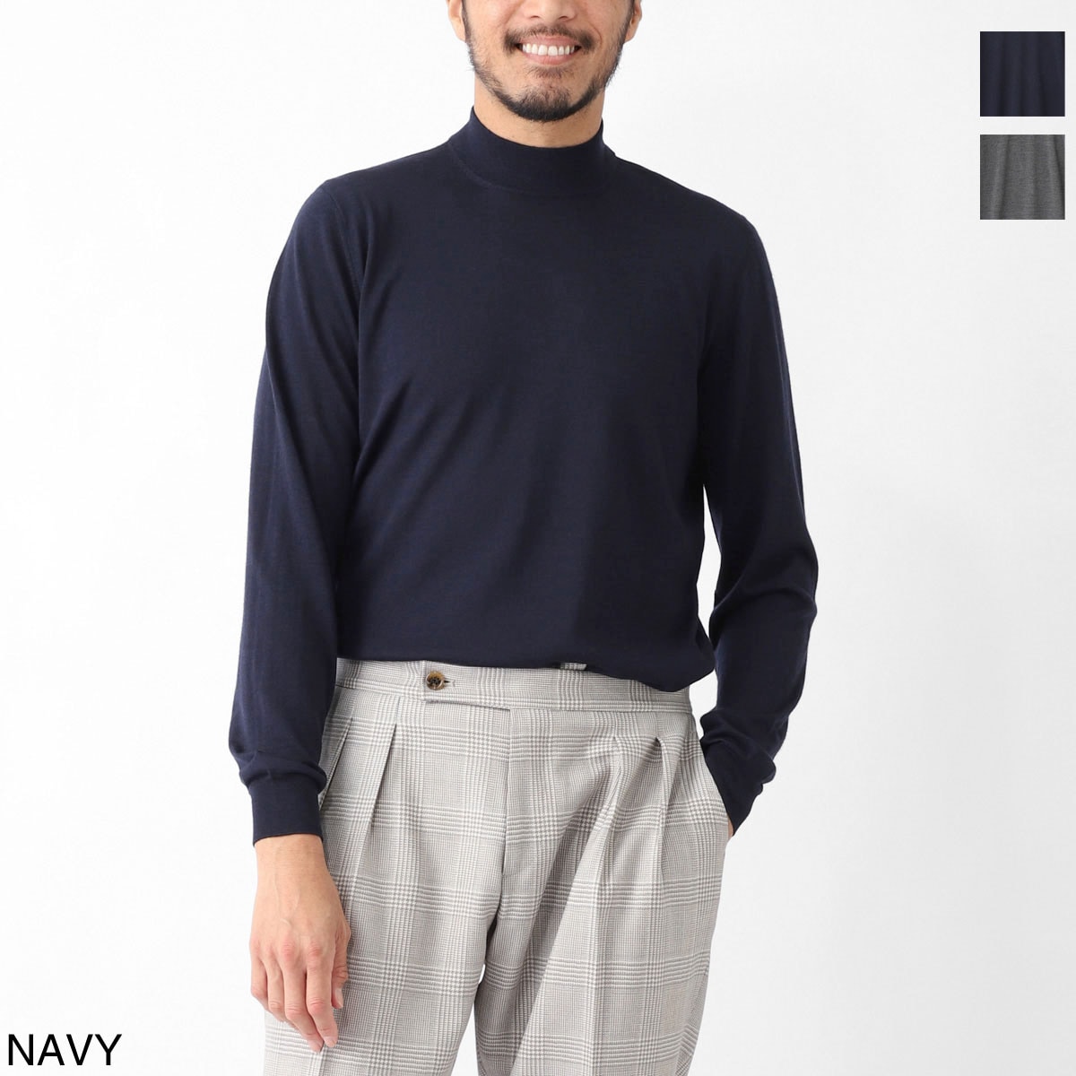 FILIPPO DE LAURENTIIS フィリッポ デ ローレンティス モックネック ニット【大きいサイズあり】 メンズ