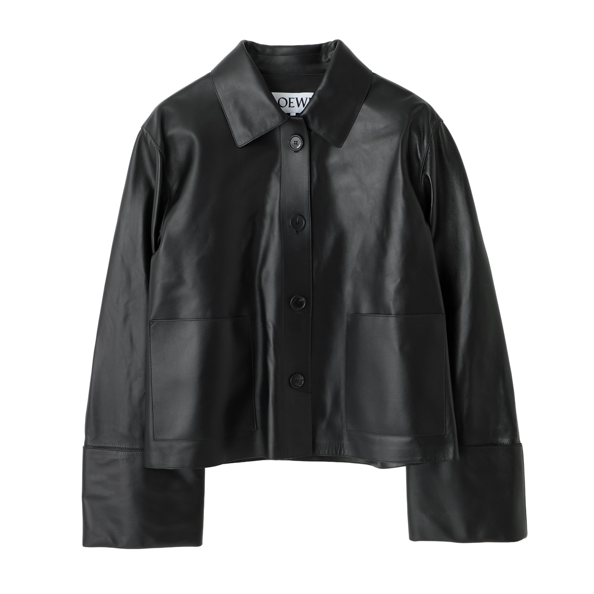 LOEWE ロエベ レザージャケット/DRAPED JACKET レディース