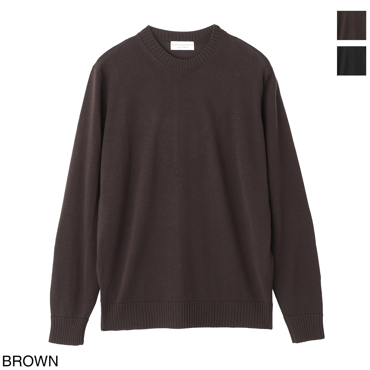 FILIPPO DE LAURENTIIS フィリッポ デ ローレンティス クルーネック ニット【大きいサイズあり】 メンズ
