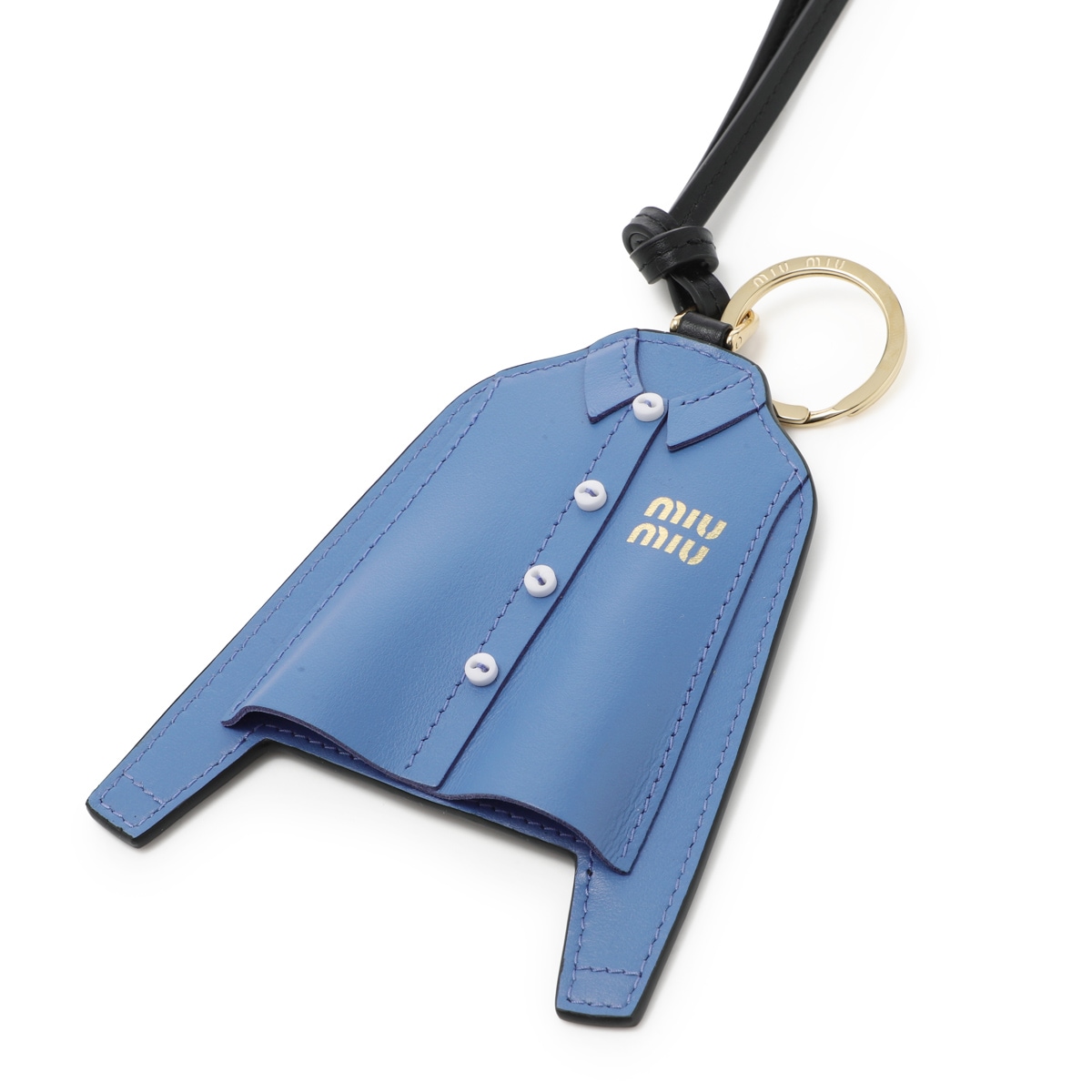 [あす着] ミュウミュウ miu miu キーリング バッグチャームモチーフ レディース LEATHER KEYCHAIN TRICK miu miu ミュウミュウ キーリング/バッグチャームモチーフ/LEATHER