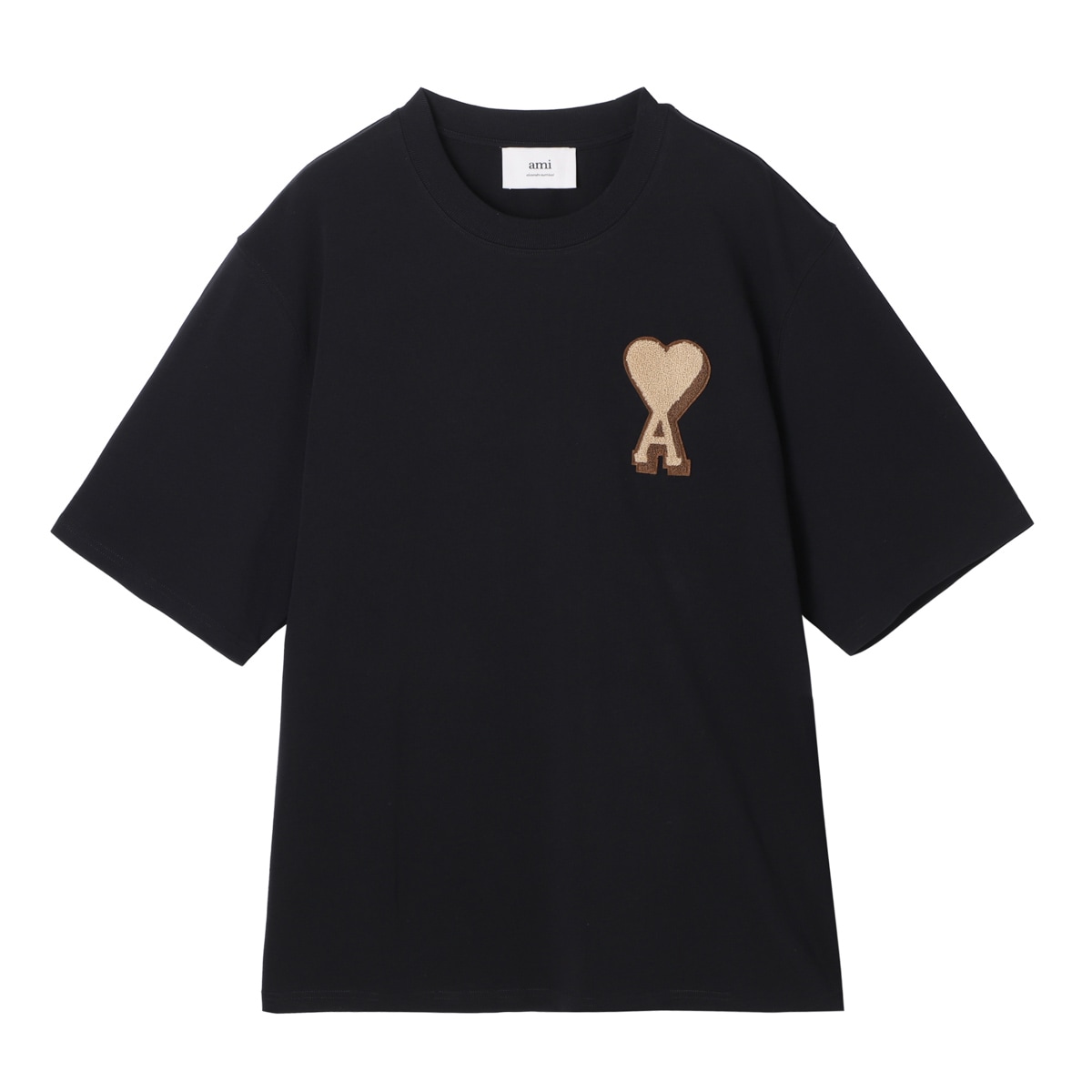 【新品未使用】AMI アミパリス　Tシャツ　黒赤　ハート　Lサイズ 希少 AMI Alexandre Mattiussi アミパリス メンズ ロンT トップス PARIS Ami