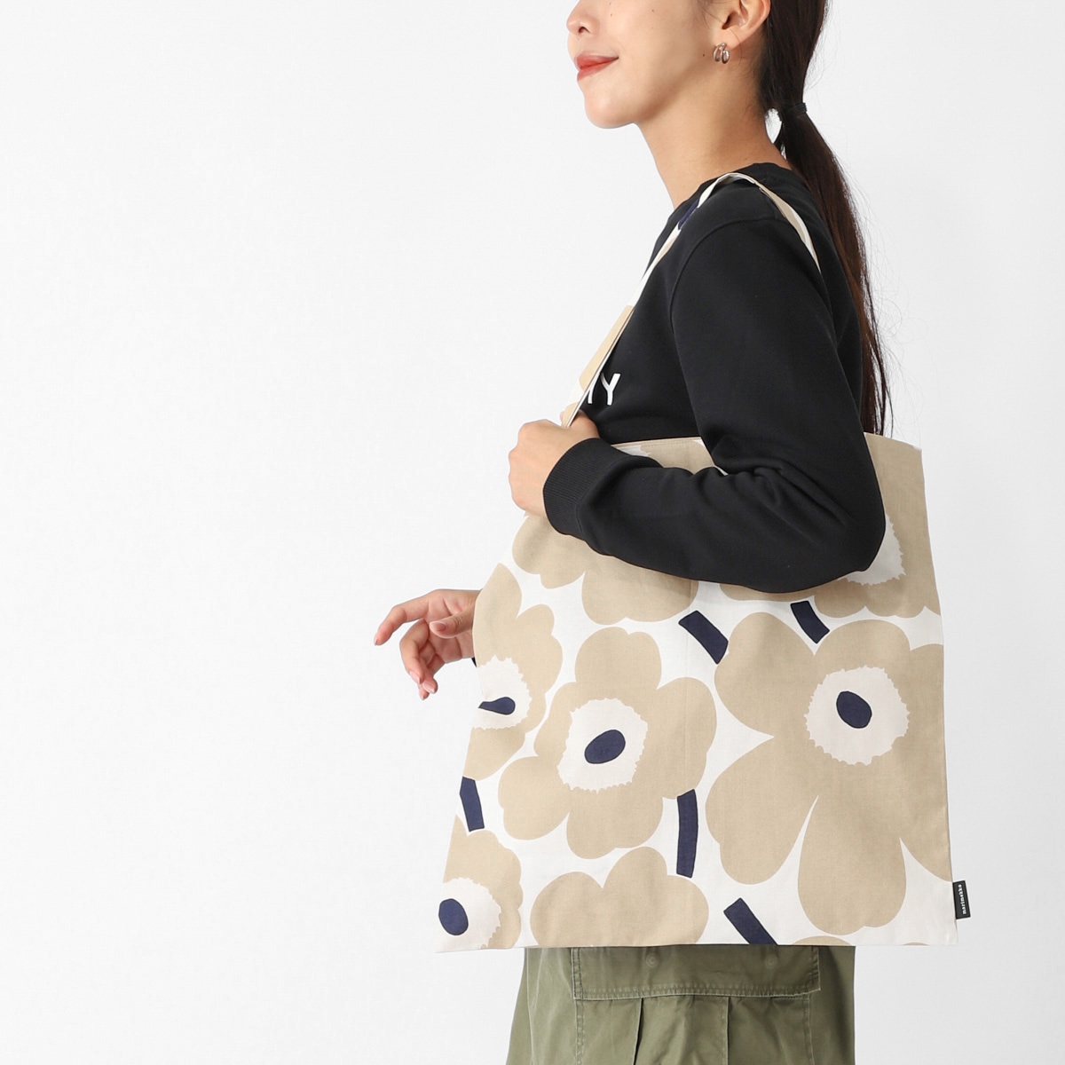 【ネコポス対応(2点まで)】marimekko マリメッコ トートバッグ/Pieni Unikko Bag 44x43 cm レディース