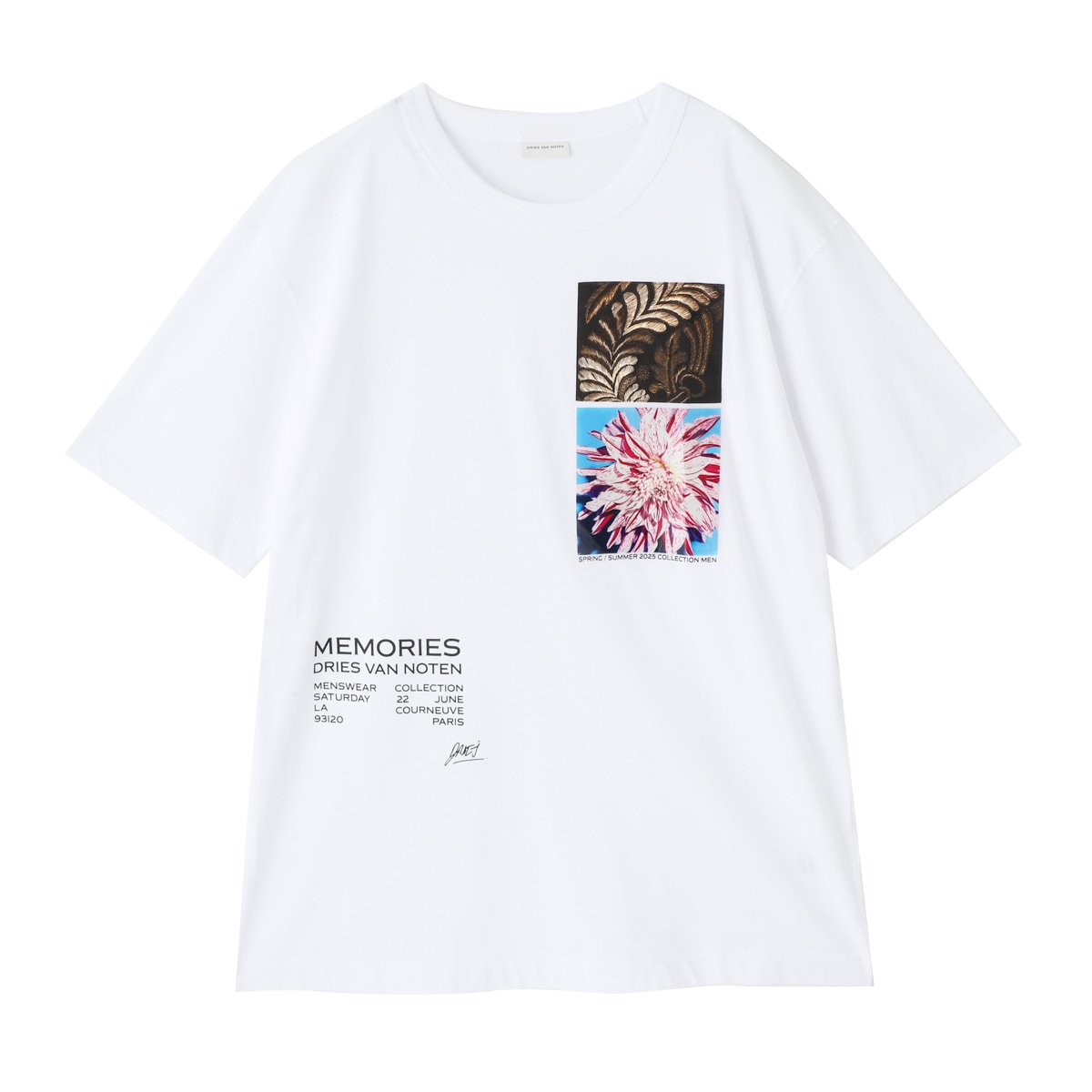 Dries Van Noten ドリス ヴァン ノッテン クルーネックTシャツ/HUIN PR