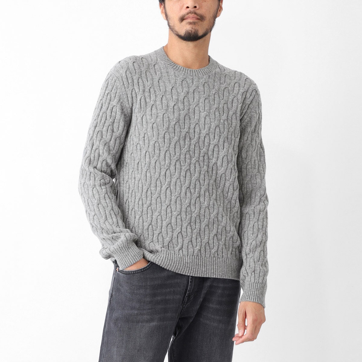 ZANONE ザノーネ クルーネックニット/GIRO【大きいサイズあり】 メンズ