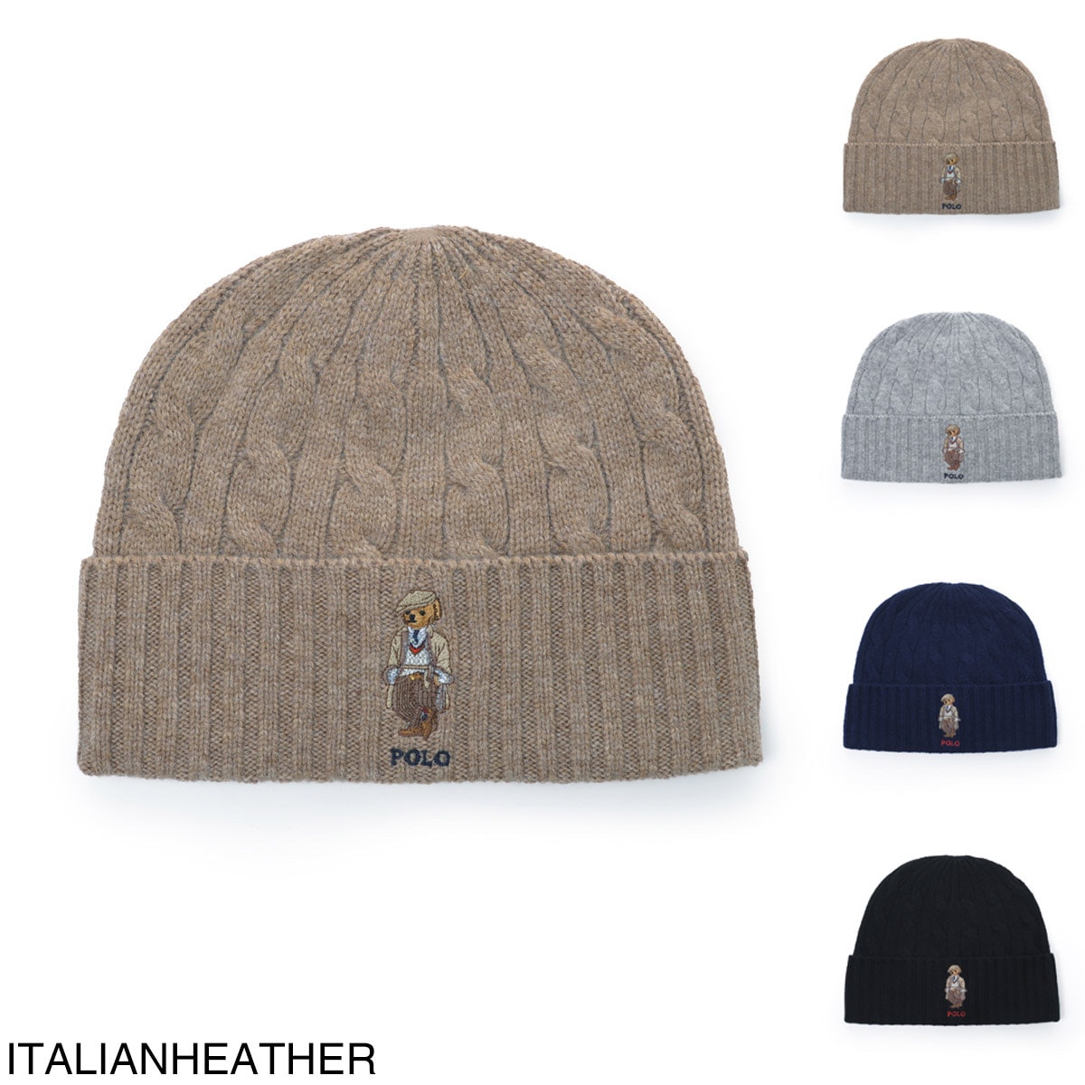 POLO RALPH LAUREN ポロラルフローレン ニットキャップ/ビーニー/CHARLES BEAR CABLE BEANIE