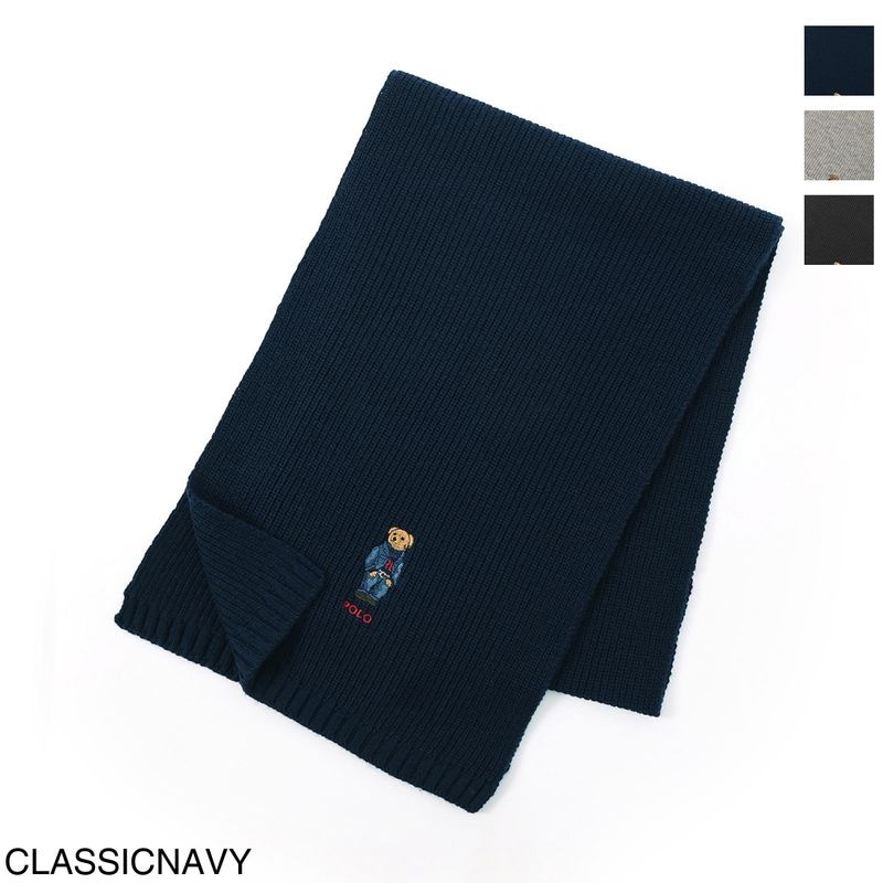 POLO RALPH LAUREN ポロラルフローレン マフラー/SOLID DENIM BEAR SCARF