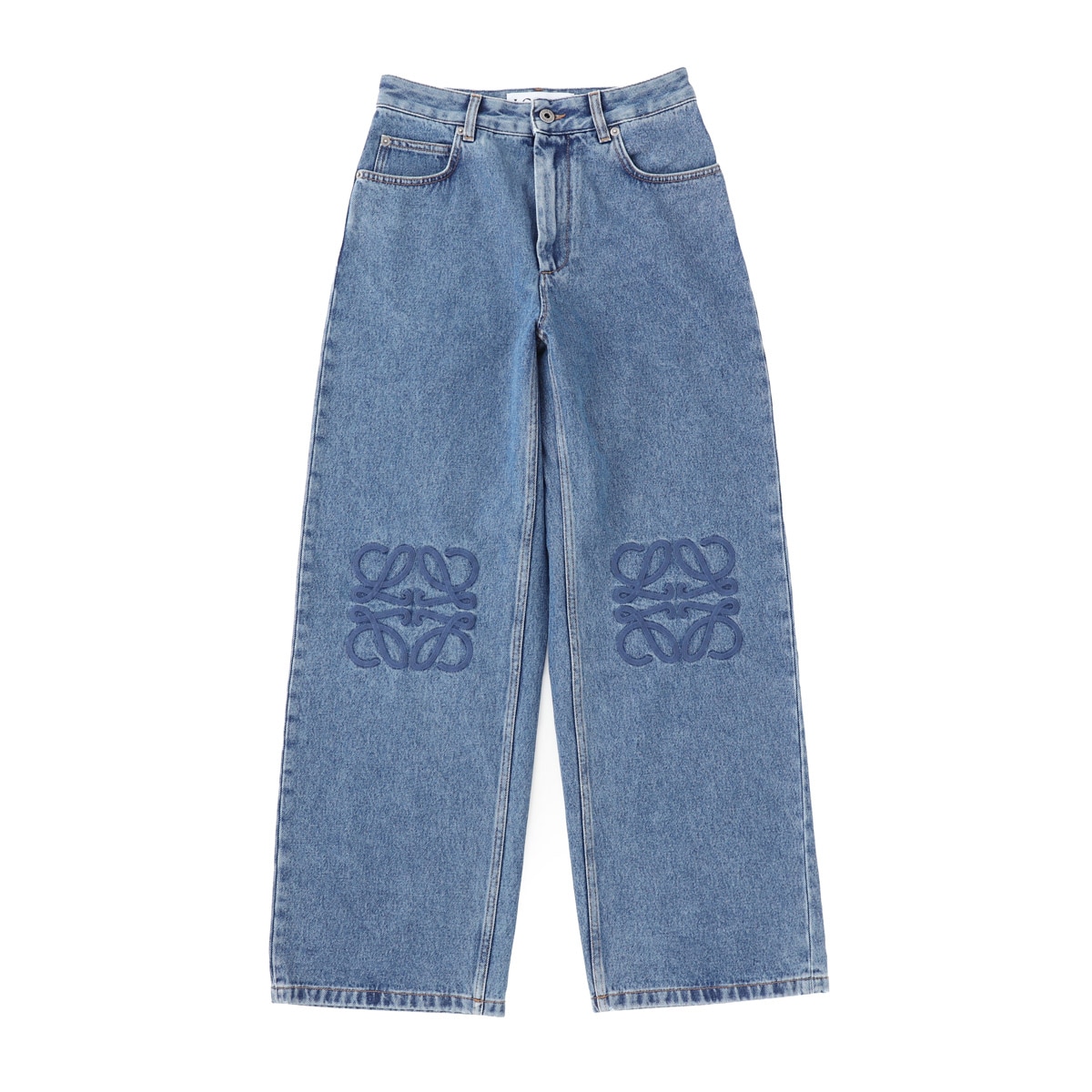 LOEWE ロエベ ジップフライジーンズ/バギージーンズ/ANAGRAM BAGGY JEANS レディース