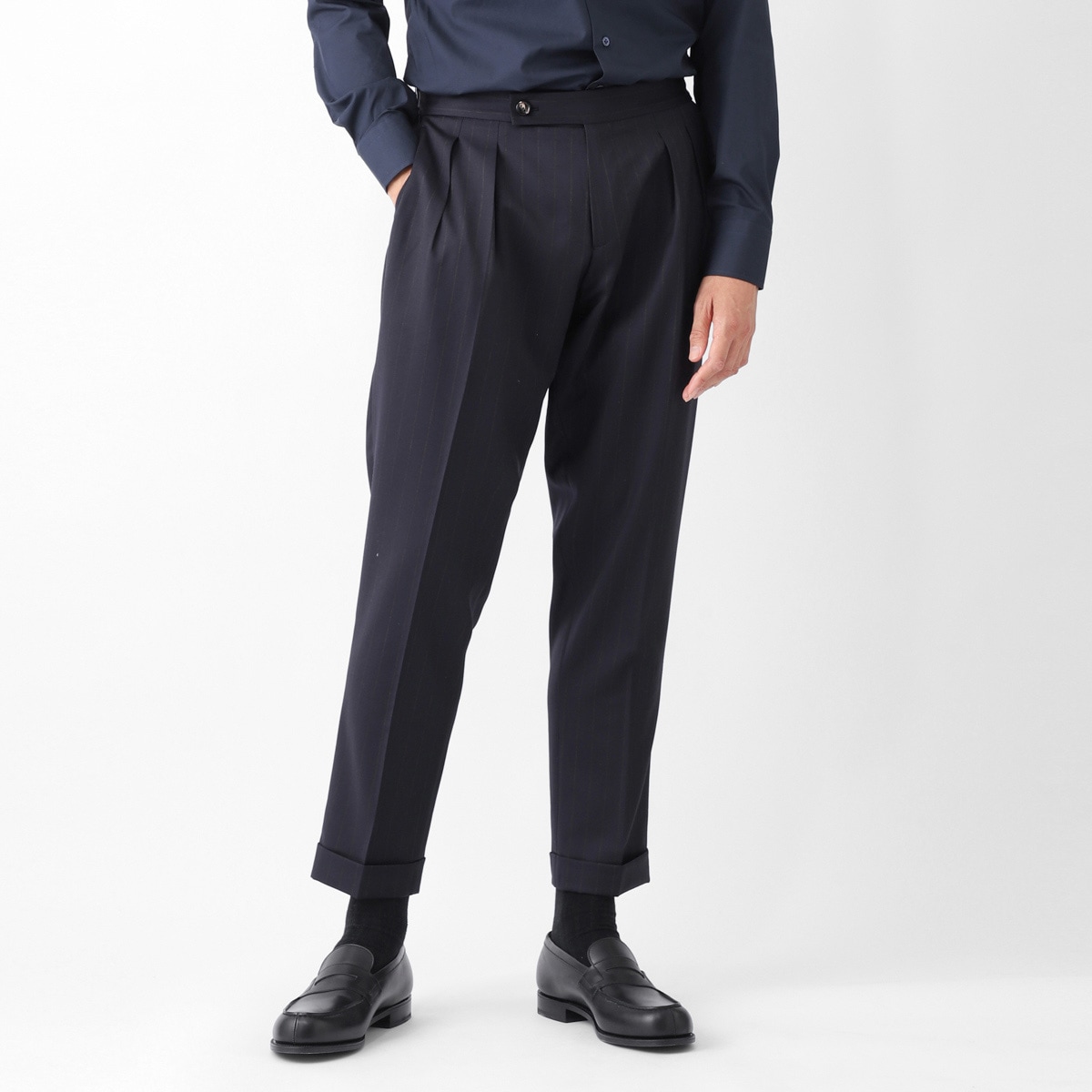 BERWICH ベルウィッチ ツープリーツ スラックス/ウールパンツ/SCOTCH