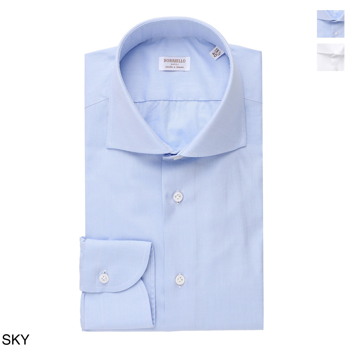 BORRIELLO ボリエッロ ワイドカラー シャツ/セミワイドカラー フレンチカラー/MARECHIARO SLIM FIT メンズ