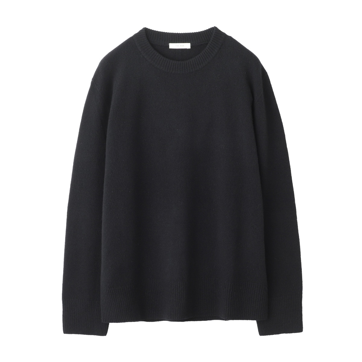 美品 THE ROW ザロウ SIBEM TOP ウールカシミヤニット セーター 5582 Y184 サイズXS ブラック レディース 古着 中古 USED THE ROW(ザロウ) SIBEM TOPクルーネックカシミヤニット5582 Y184 5582