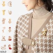 Max Mara マックスマーラ ブローチ/SHINY シャイニー クリスタル Mロゴ