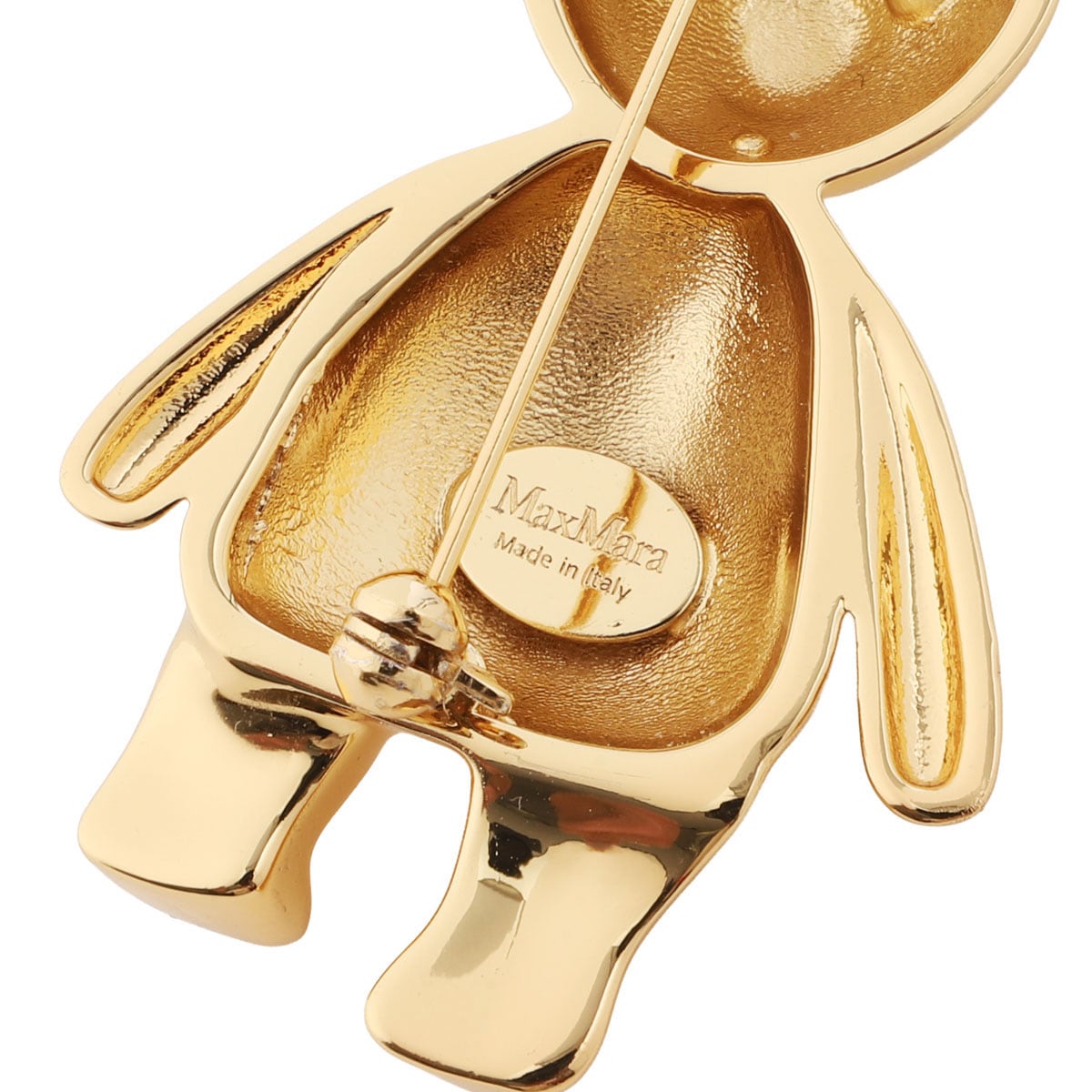Max Mara マックスマーラ ブローチ/SHINY シャイニー クリスタル Mロゴ ベア 熊 TEDDYBROOCH ピンバッジ レディース