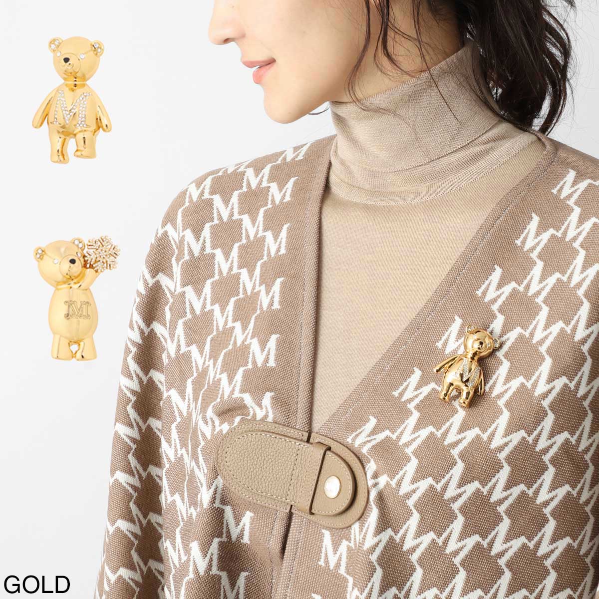 Max Mara マックスマーラ ブローチ/SHINY レディース | レディース