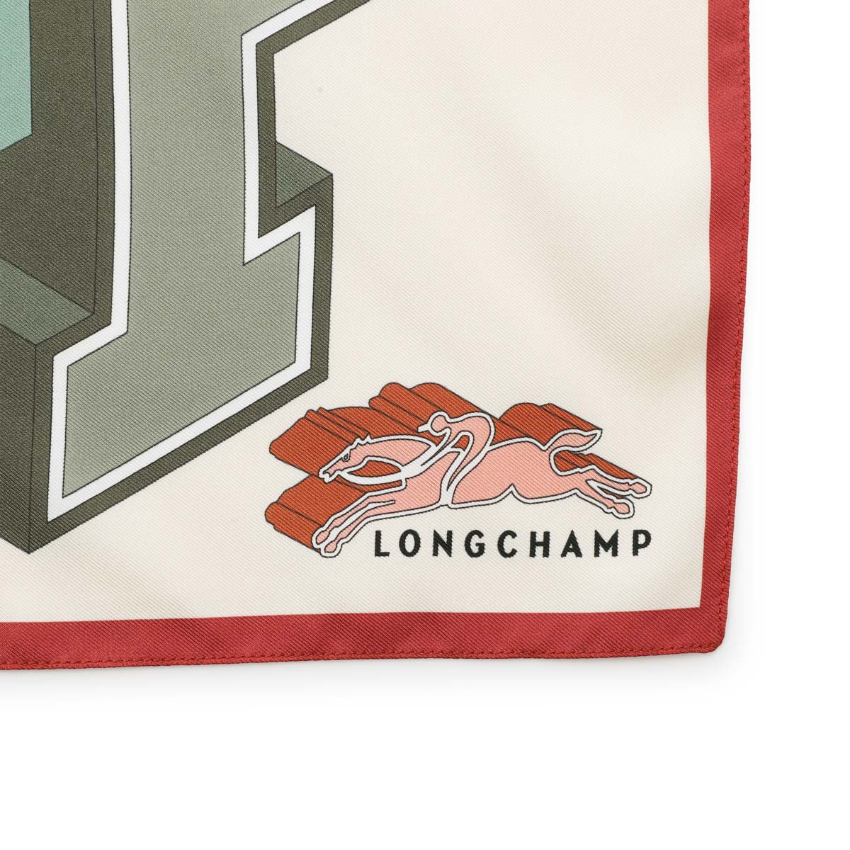 LONGCHAMP ロンシャン スカーフ/UNIVERSITY SILK SCARF 70X70