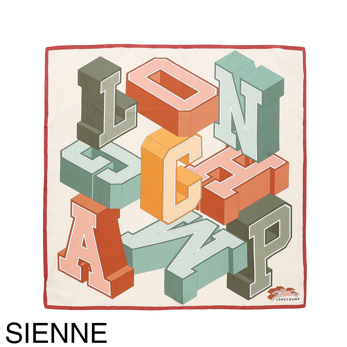 [あす着] ロンシャン LONGCHAMP スカーフ レディース UNIVERSITY SILK SCARF 70X70 LONGCHAMP ロンシャン スカーフ/UNIVERSITY SILK SCARF 70X70