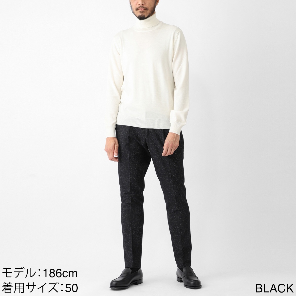 GIAB'S ARCHIVIO ジャブス アルキヴィオ ワンプリーツ スラックス/ウールパンツ/DANTE700/P メンズ