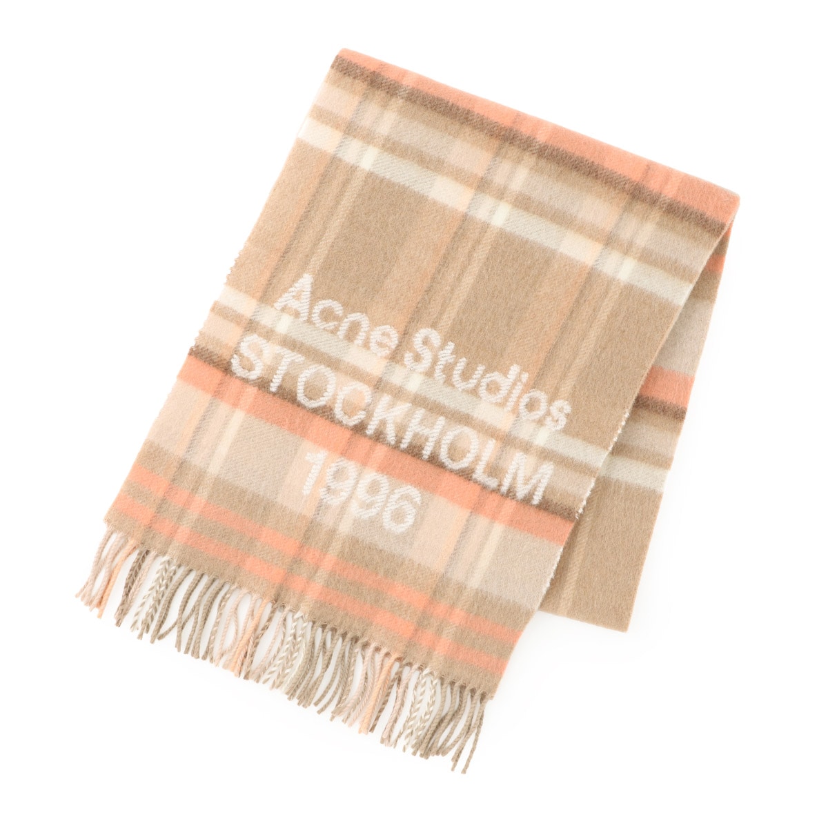 ACNE STUDIOS アクネ マフラー/スカーフ/CHECK LOGO SCARF