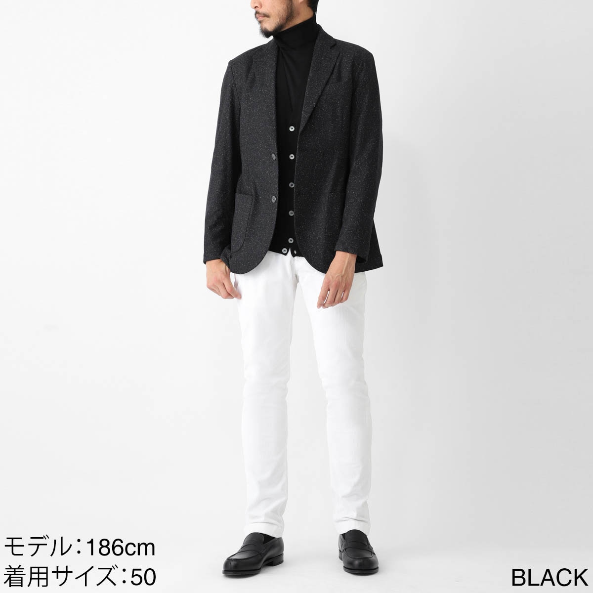 GIAB'S ARCHIVIO ジャブス アルキヴィオ 2つボタン イージージャケット/シングルジャケット/STROZZI/L【大きいサイズあり】 メンズ