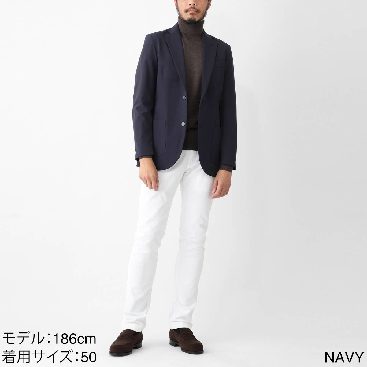 GIAB'S ARCHIVIO ジャブス アルキヴィオ 2つボタン イージージャケット/シングルジャケット/STROZZI/L【大きいサイズあり】 メンズ