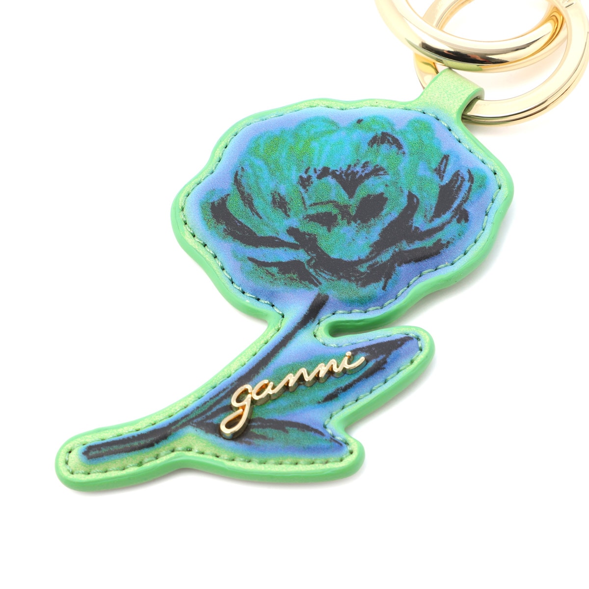 GANNI ガニー キーリング/バッグチャームモチーフ/FLOWER KEYRING