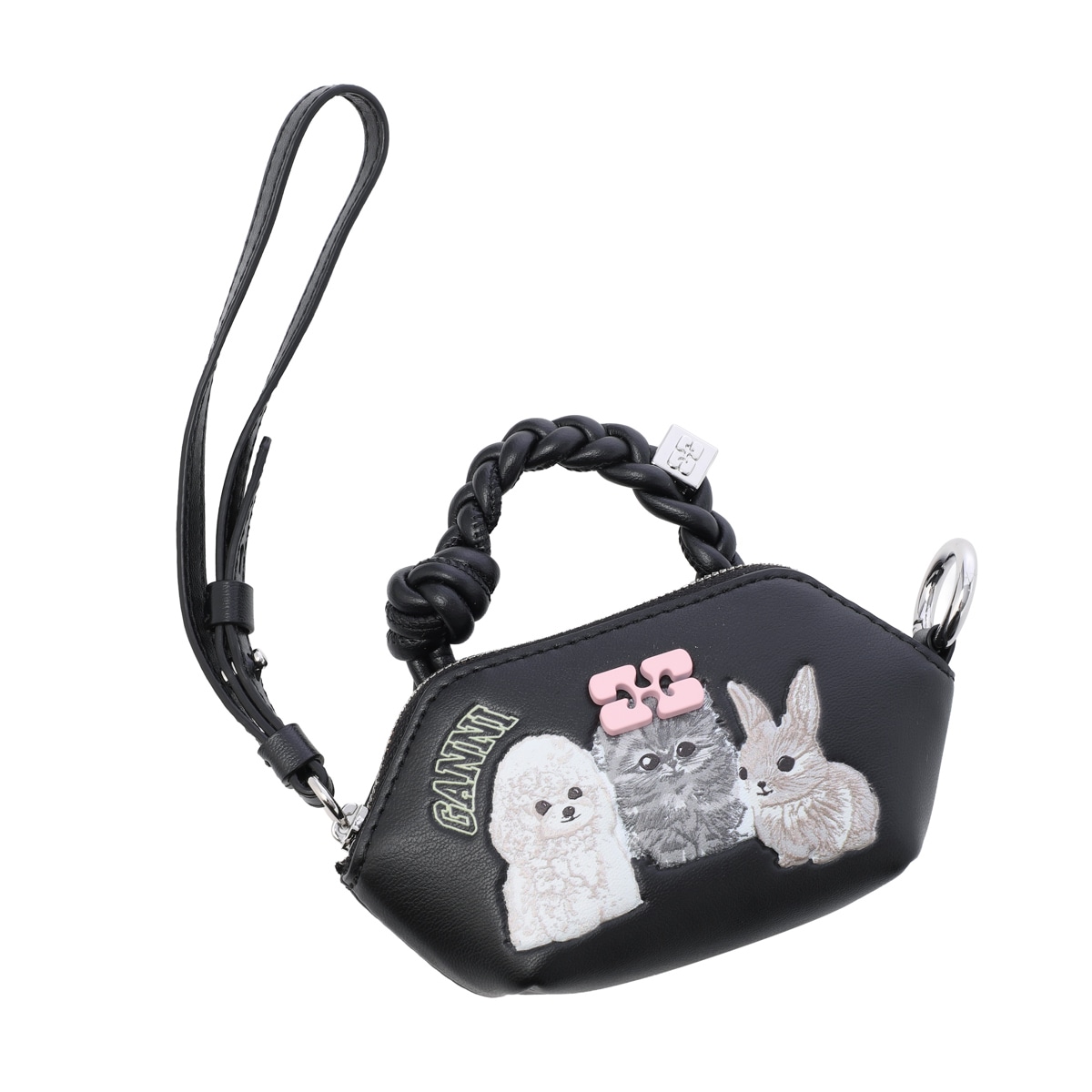 GANNI ガニー ポーチ/ミニバッグチャーム/GANNI BOU BAG NANO ANIMALS レディース