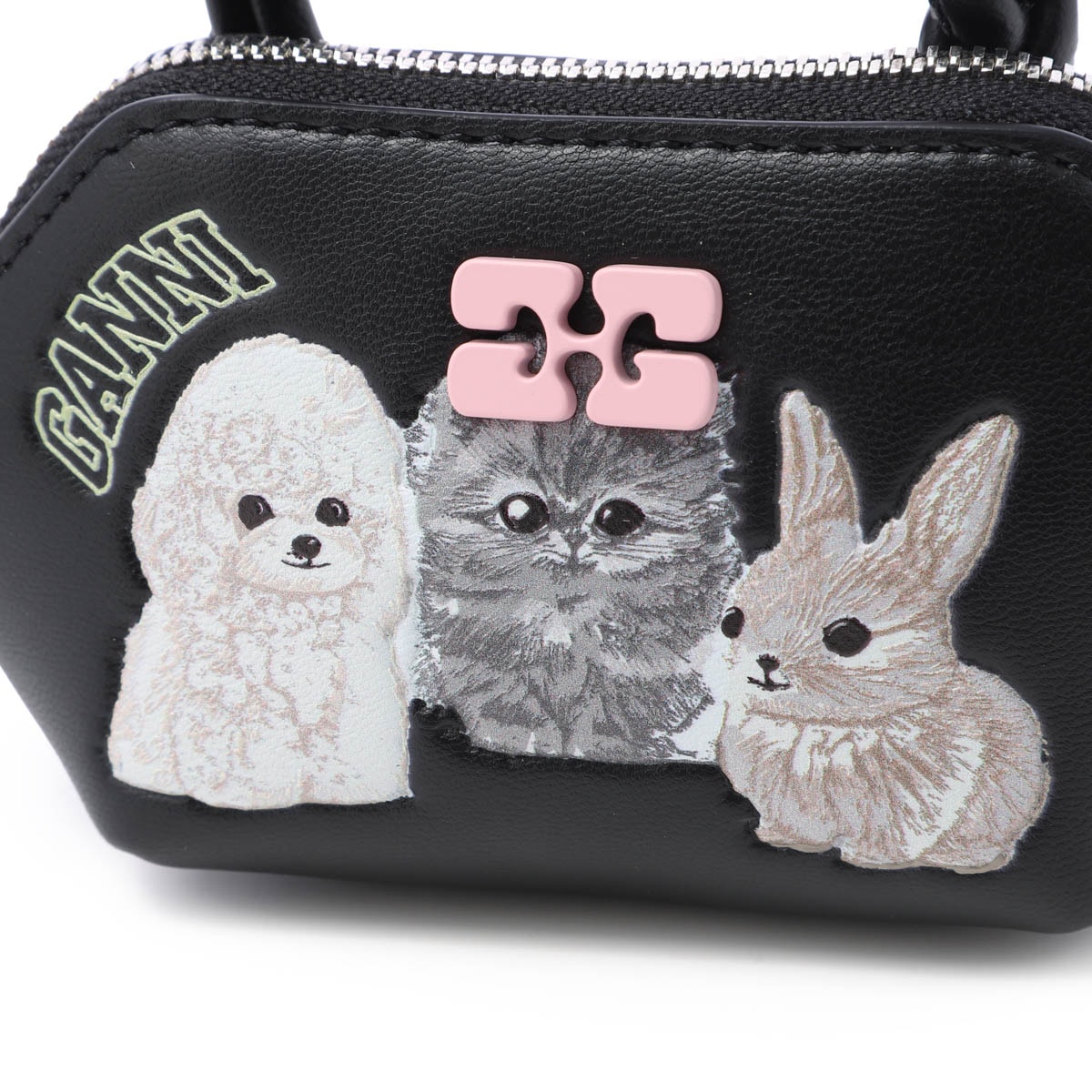 GANNI ガニー ポーチ/ミニバッグチャーム/GANNI BOU BAG NANO ANIMALS