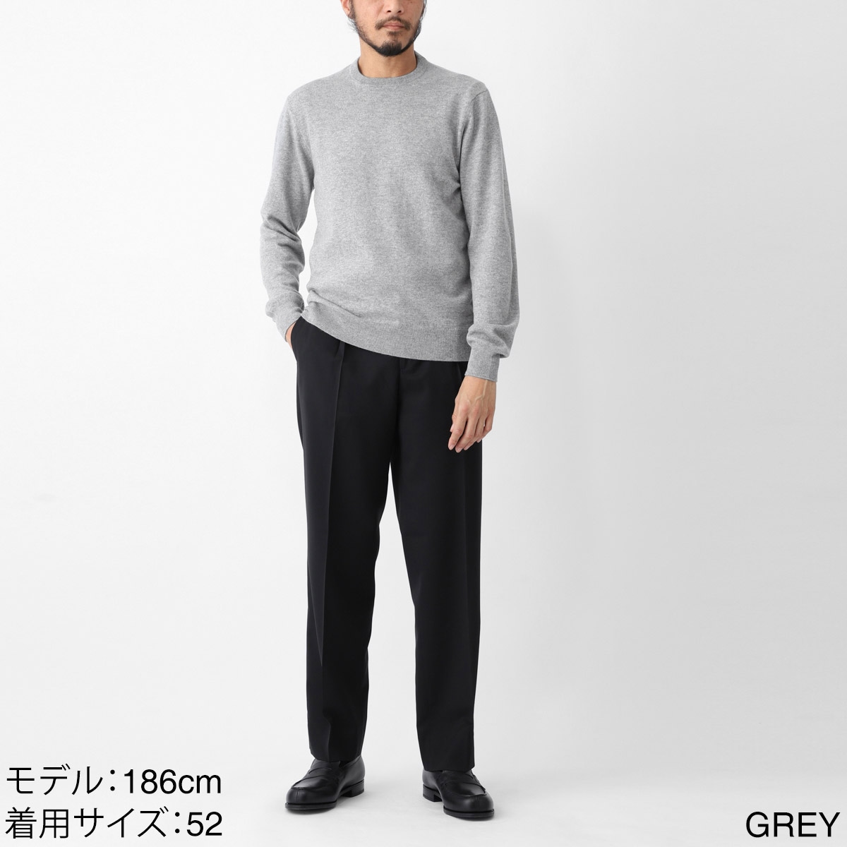 Cruciani クルチアーニ カシミヤ100％ クルーネックニット/GIROCOLLO M