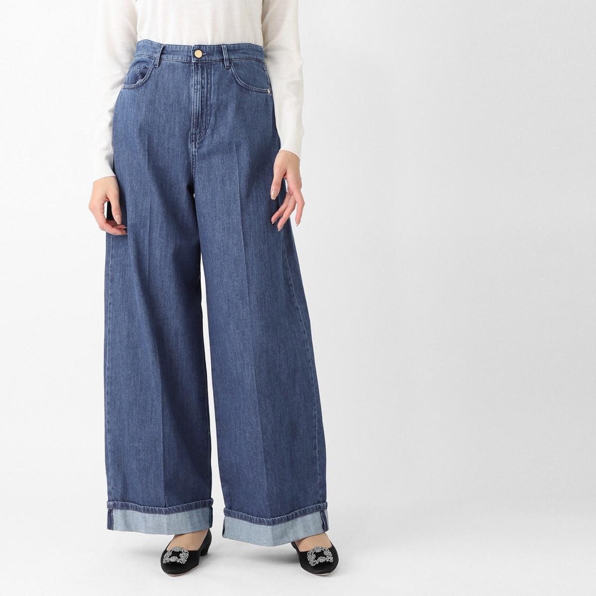 S Max Mara エスマックスマーラ ジップフライジーンズ/LUPINO レディース