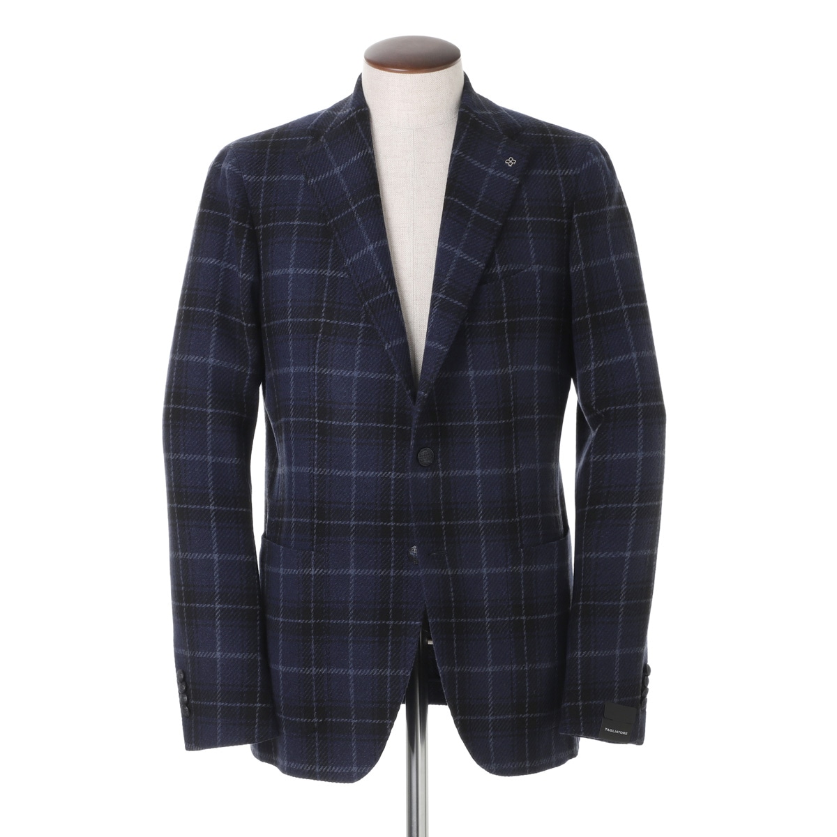 タリアトーレ 紺ブレザー 金ボタン シングル 裏地総柄 50 XL位 タリアトーレ 紺ブレザー 金ボタン シングル 裏地総柄 50 XL位