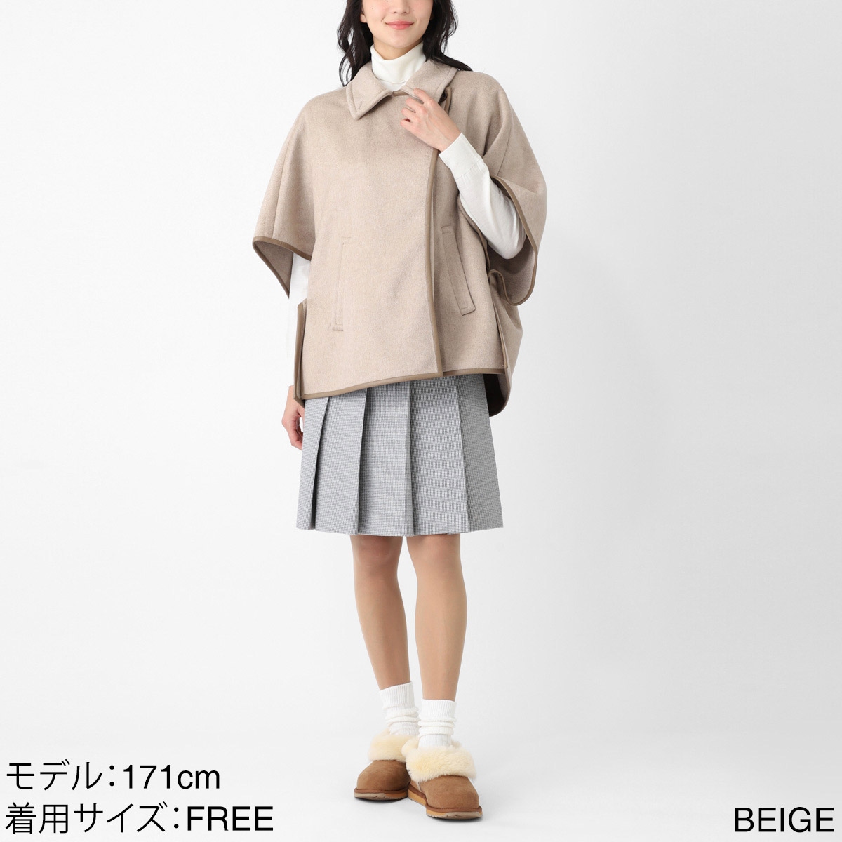Max Mara マックスマーラ ケープ/ポンチョ/CORSARO ピュア カシミヤ ケープ レディース