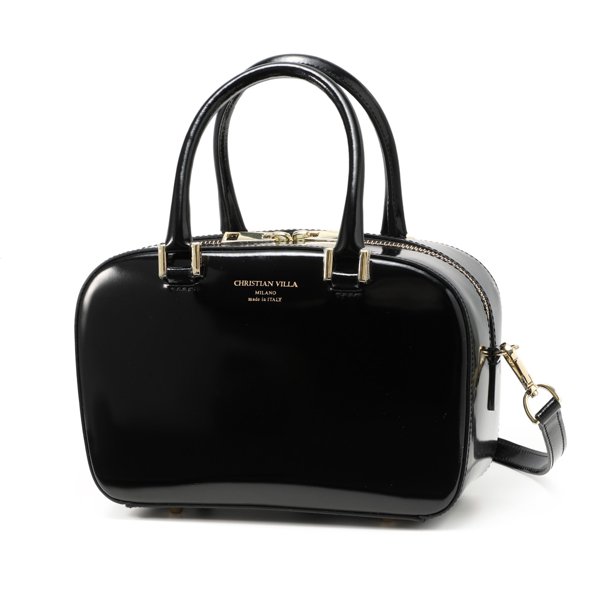 CHRISTIAN VILLA /クリスチャン ヴィラ ボストンバッグ CHRISTIAN VILLA クリスチャン ヴィラ ボストンバッグ 2WAY/ガラス